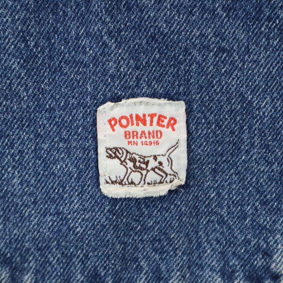ポインター POINTER USA製 カバーオール L ブルー系 メンズ 古着 中古