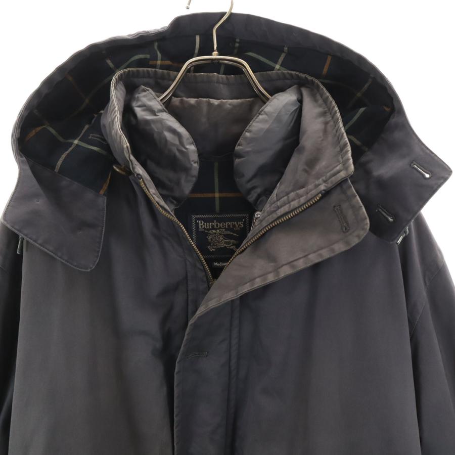Burberrys バーバリーズ 90s オールド 3WAY ダウンジャケット M ネイビー 日本製 メンズ 古着 中古_4