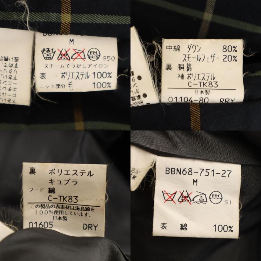 Burberrys バーバリーズ 90s オールド 3WAY ダウンジャケット M ネイビー 日本製 メンズ 古着 中古_9