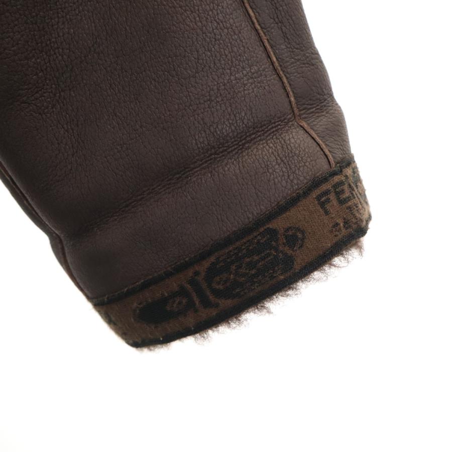 美品■FENDI ムートンコート　羊革　ブラウン　46 Coat Fur Brown | Fendi