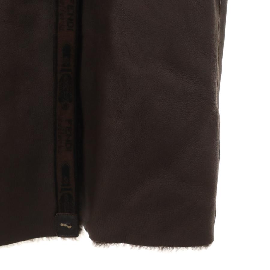 美品■FENDI ムートンコート　羊革　ブラウン　46 楽天市場】FENDI（素材（生地・毛糸）ムートン）（レディース