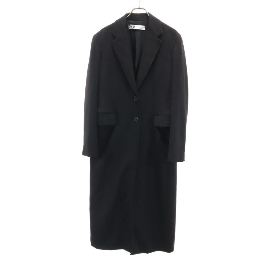 ZARA（ザラ） ウールブレンド コート M ブラック レディース 古着 中古