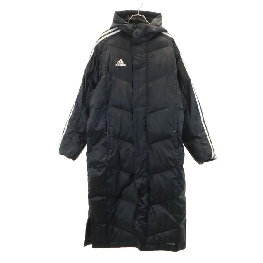 adidas ベンチコート ブラック adidas アディダス ベンチコート 中綿 ロングコート 黒 adidas