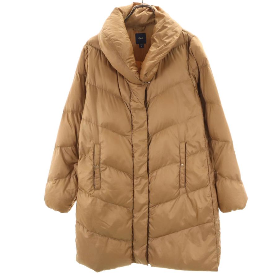 GAP（ギャップ） ショールカラー ダウンコート M キャメル レディース  