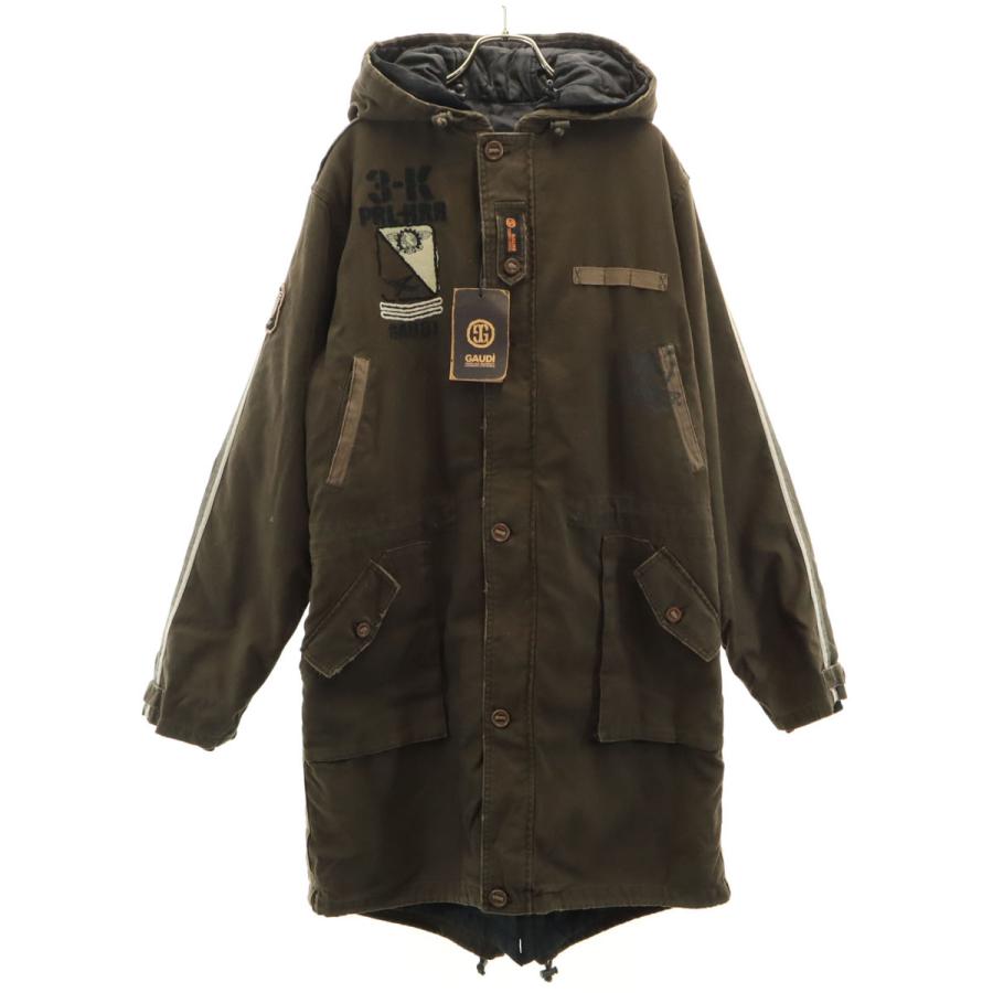 GAUDI ガウディ モッズコート L ブラウン 中綿ライナー ハンガー付き メンズ GAUDI ガウディ モッズコート L ブラウン 中綿ライナー ハンガー付き