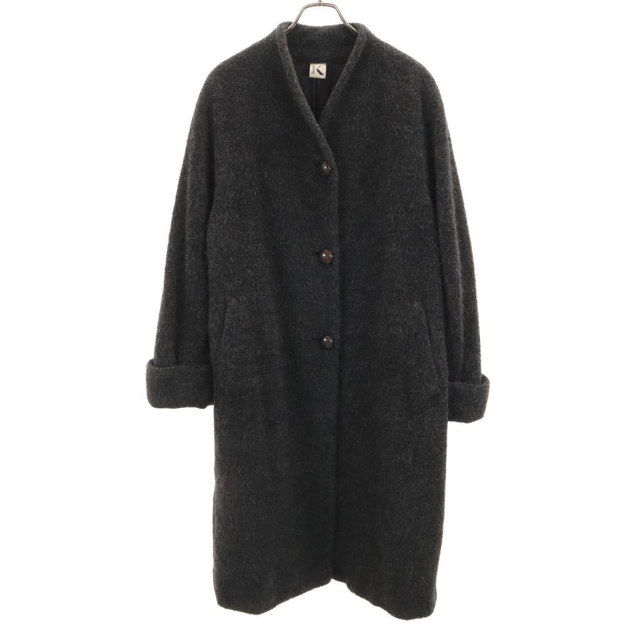 KRIZIA（クリツィア） ウールコート 40 グレー レディース 古着 中古 
