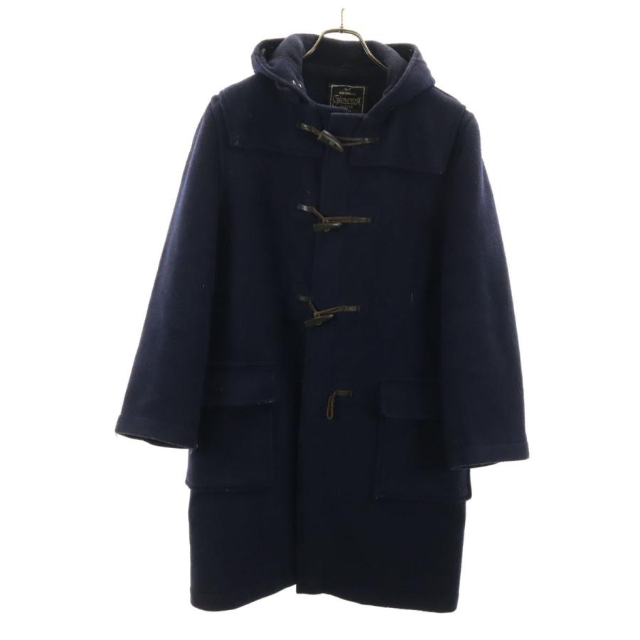 グローバーオール 英国製 ダッフルコート 濃紺 EUR44 ロング丈 ネイビー Gloverall（グローバーオール） 英国製 ダッフルコート 38 ネイビー