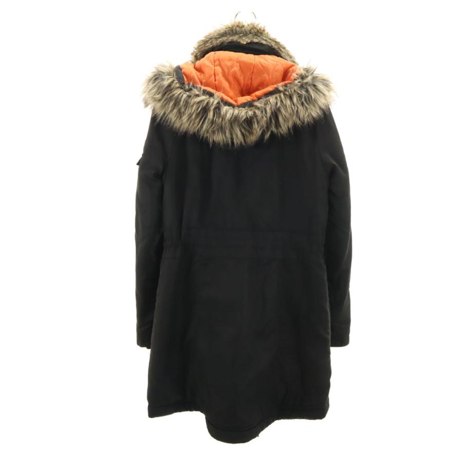 ZARA（ザラ） モッズコート M ブラック 中綿 レディース 古着 中古 