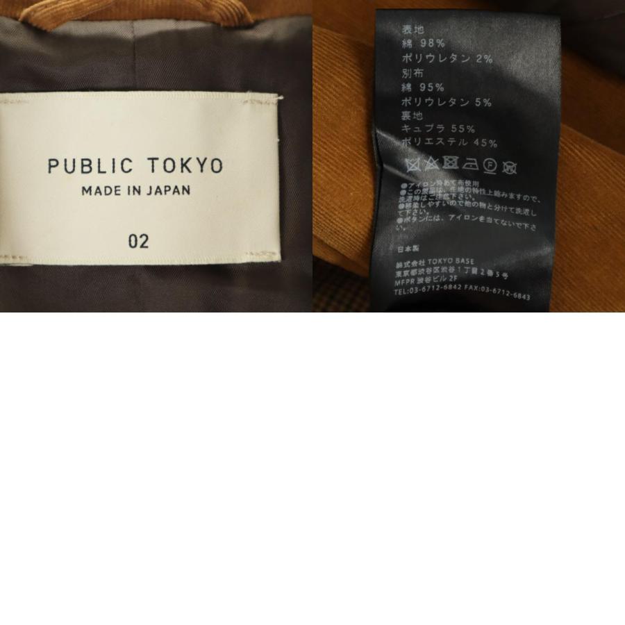 古着 PUBLIC TOKYO パブリックトウキョウ 日本製 ロングコート 2 キャメル系 メンズ PUBLIC TOKYO（パブリックトウキョウ） 日本製 ロングコート 2