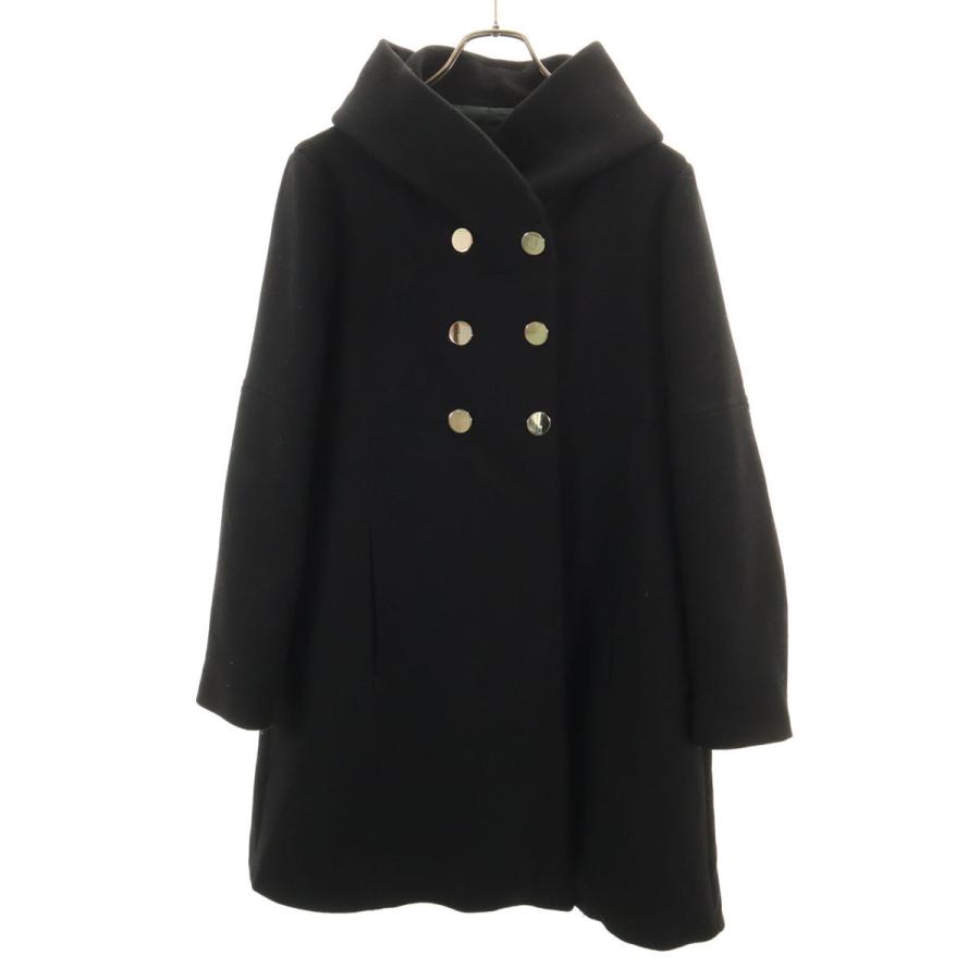ZARA（ザラ） ウールブレンド コート M ブラック レディース 古着 中古