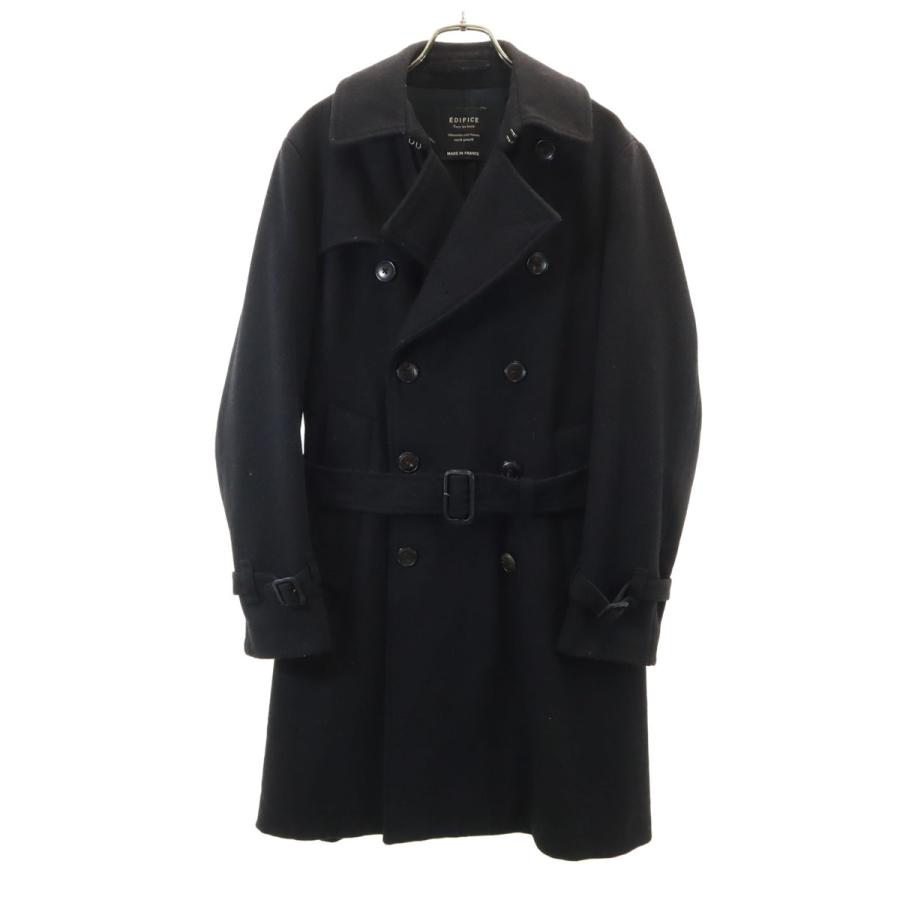 EDIFICE カシミヤ混 イタリア生地 比翼コート 42｜