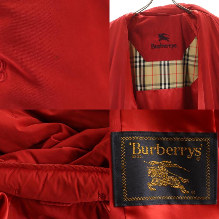 Burberrys バーバリーズ 90s オールド B刺繍 中綿コート 7AR レッド 三 