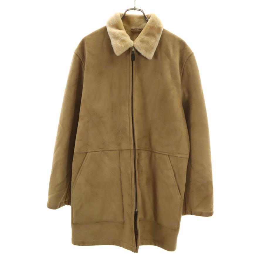 HIROKO KOSHINO（ヒロコ コシノ） フェイク ムートンコート L ベージュ