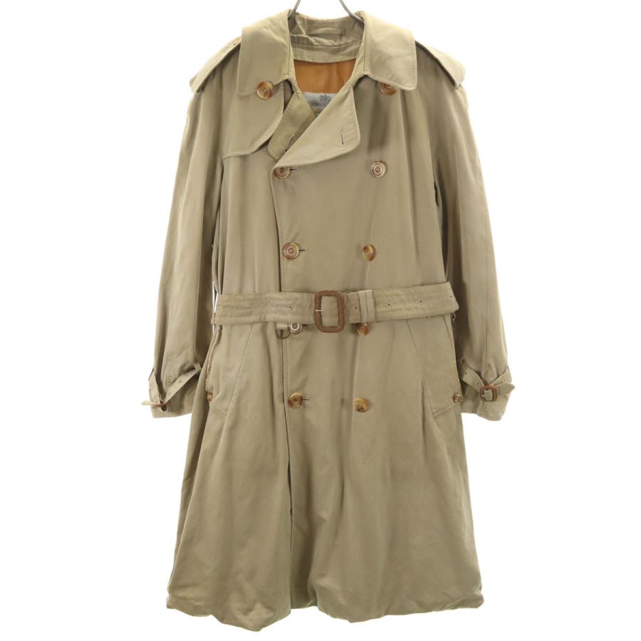 (美品)Aquascutum　トレンチコート　イングランド製　ベルト付　ベージュ Aquascutum（アクアスキュータム） 70s 80s イングランド製