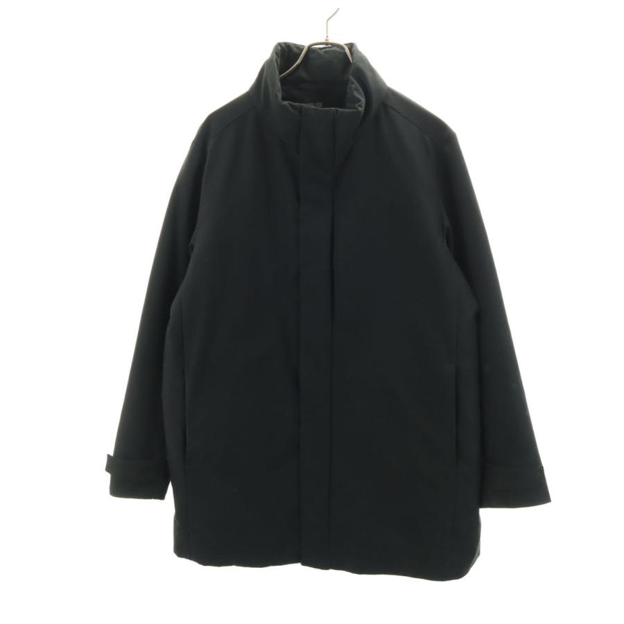 ユニクロ（UNIQLO） ハイブリッド ダウンコート L ブラック メンズ