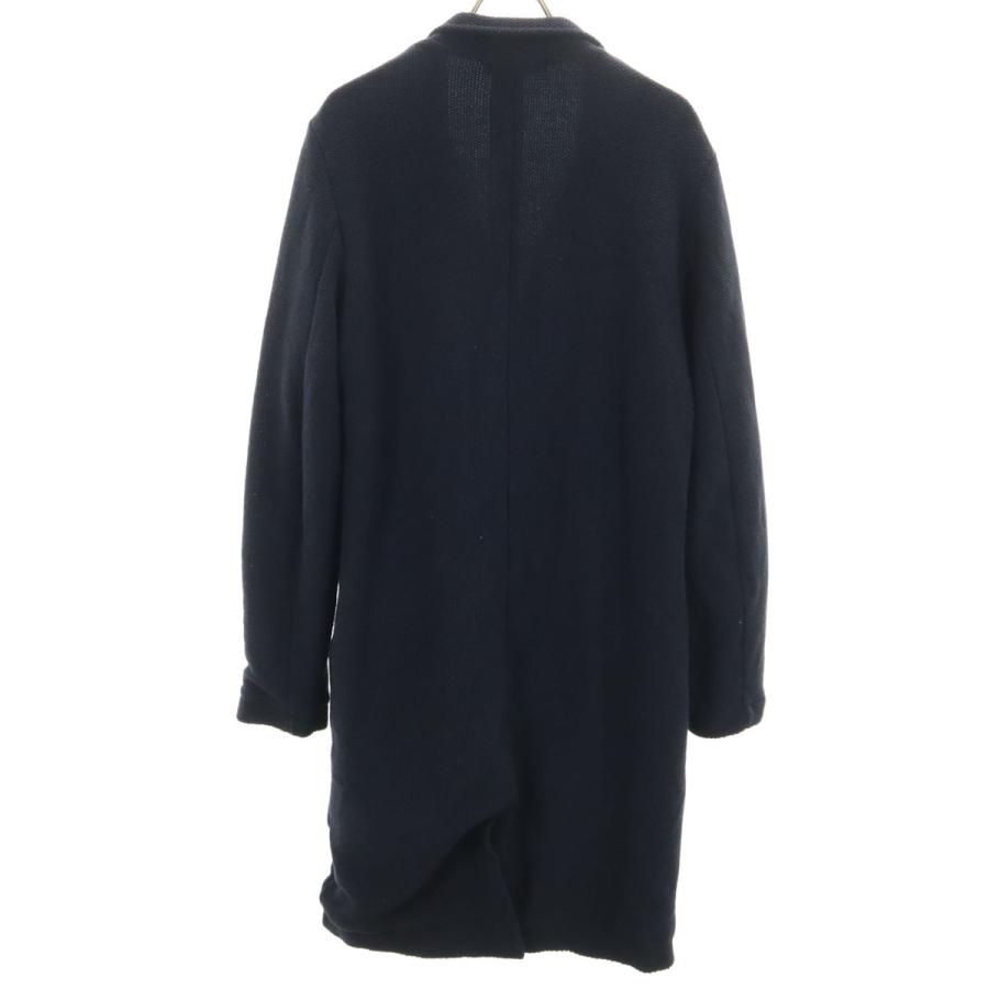 ZARA MAN ザラマン イタリア製 ニット チェスターコート L ネイビー