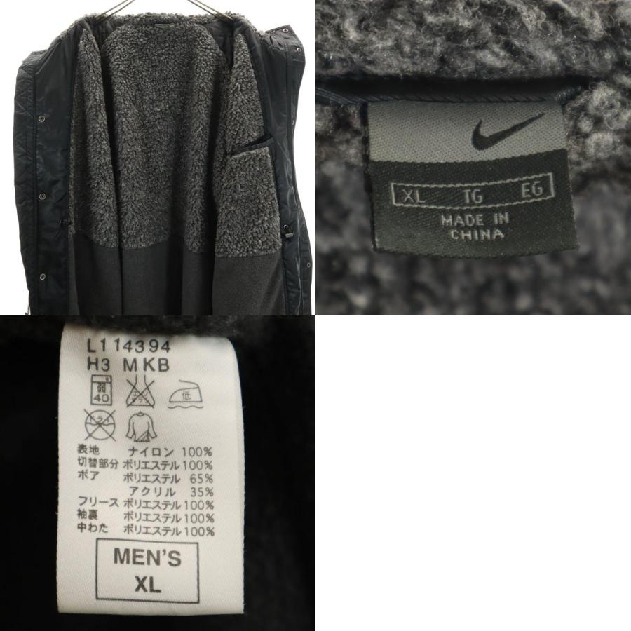 NIKE（ナイキ） ベンチコート XL ブラック 中綿 メンズ 古着