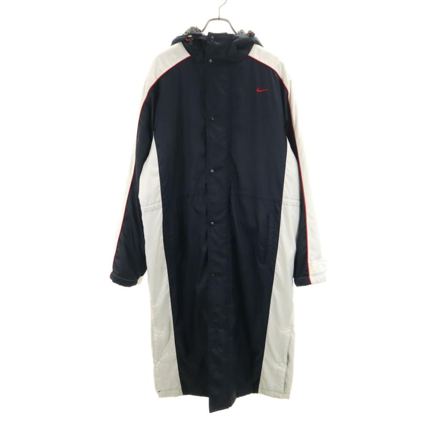 NIKE（ナイキ） ベンチコート L ネイビー 中綿 メンズ 古着 中古