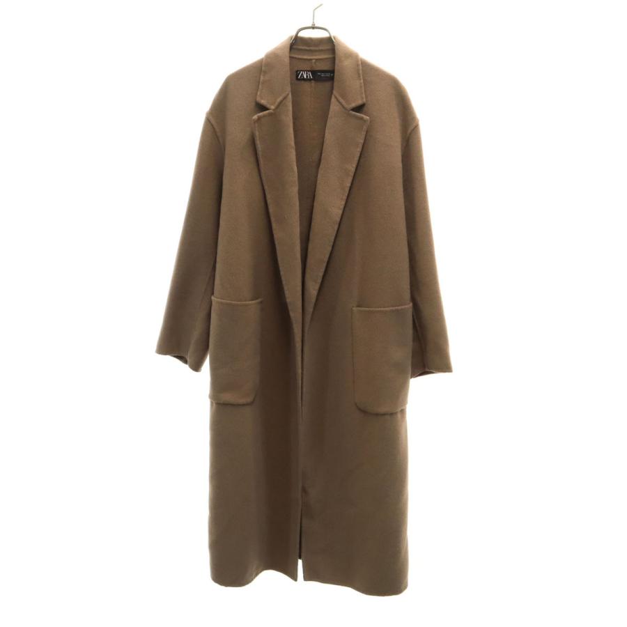 ZARA（ザラ） ウールブレンド ロングコート S ベージュ系 レディース 