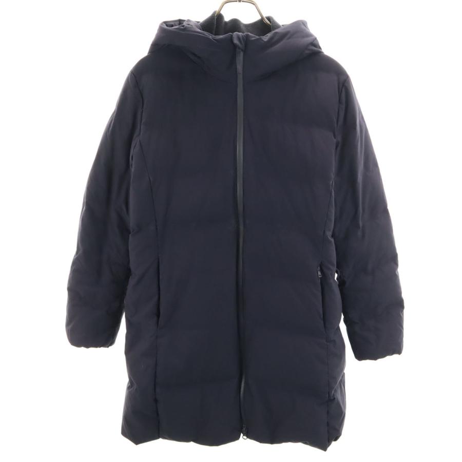 ユニクロ（UNIQLO） シームレス ダウンコート L ネイビー レディース 