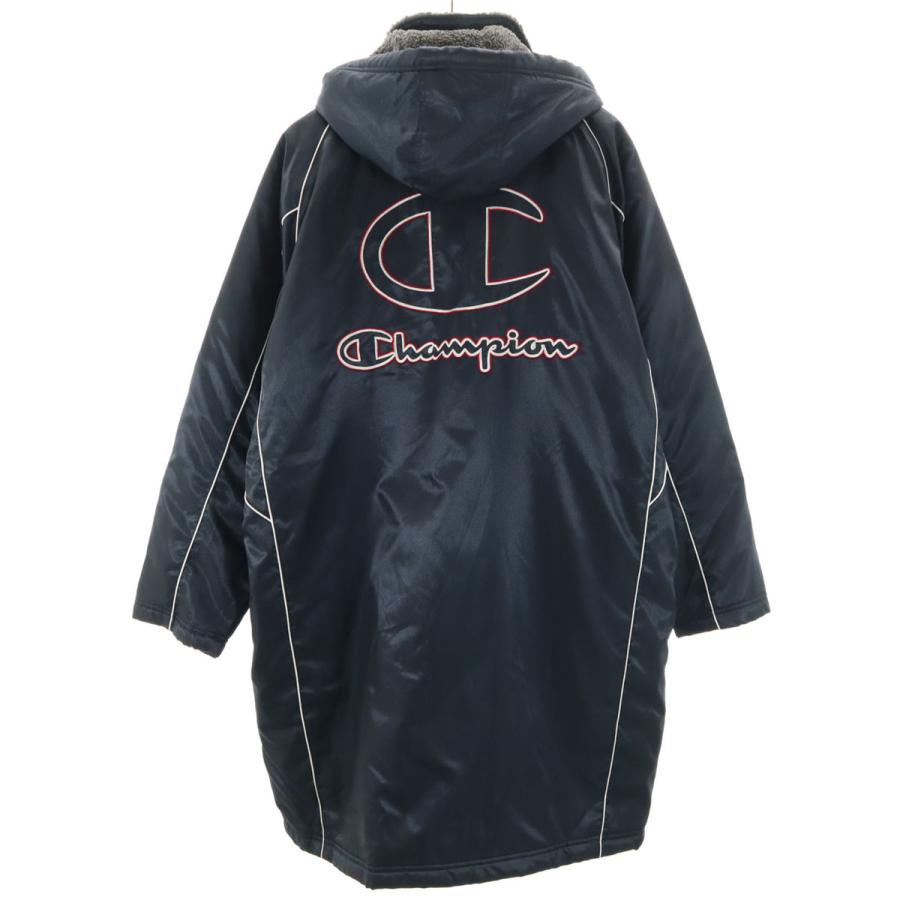 Champion（チャンピオン） バックロゴ ベンチコート M ネイビー 中綿
