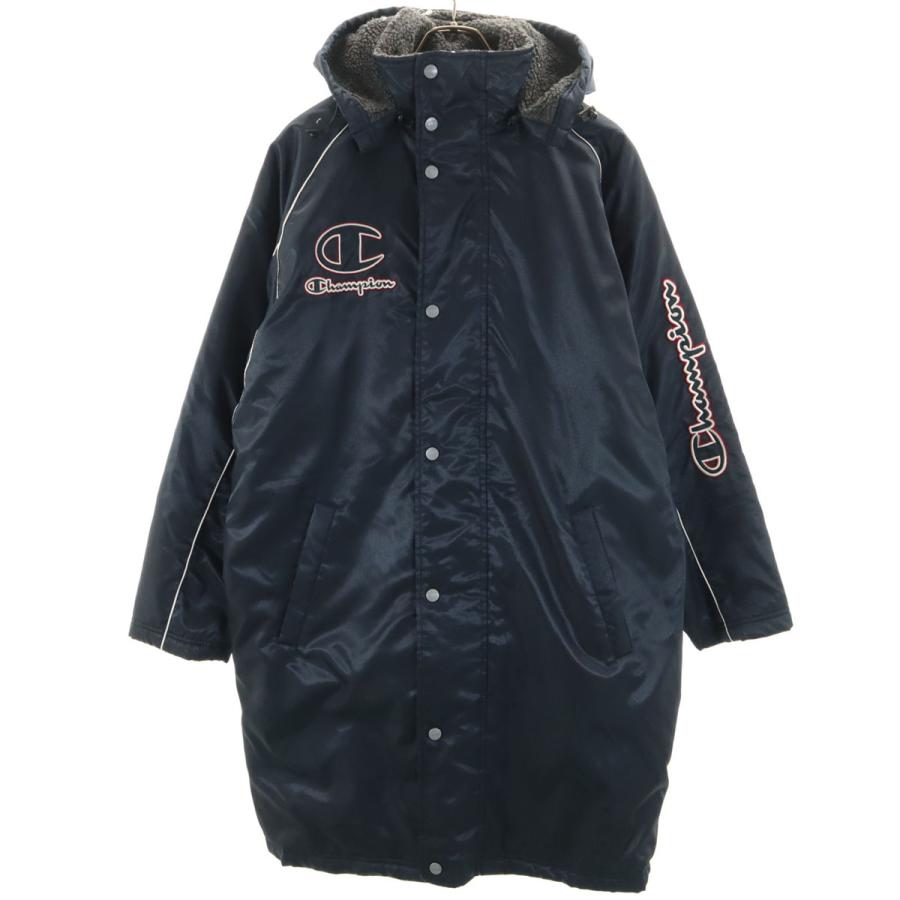 Champion（チャンピオン） バックロゴ ベンチコート M ネイビー 中綿