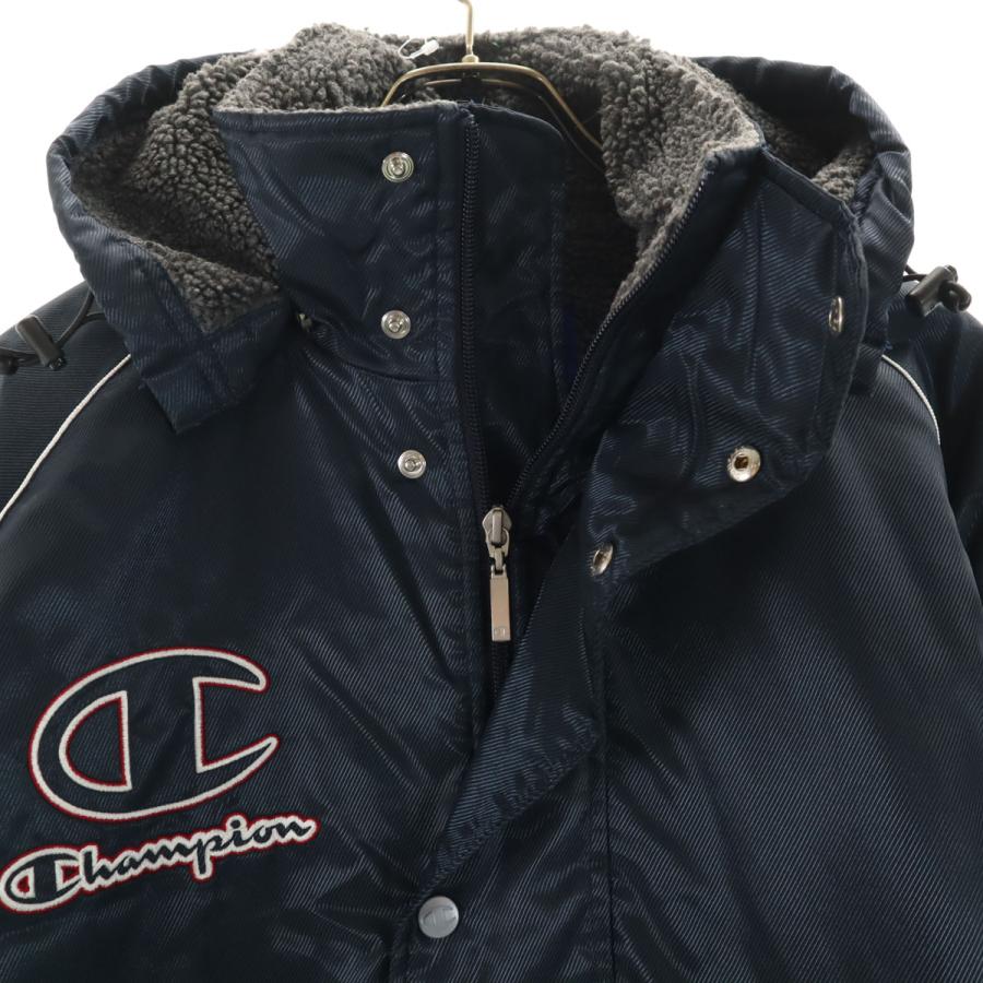 Champion（チャンピオン） バックロゴ ベンチコート M ネイビー 中綿