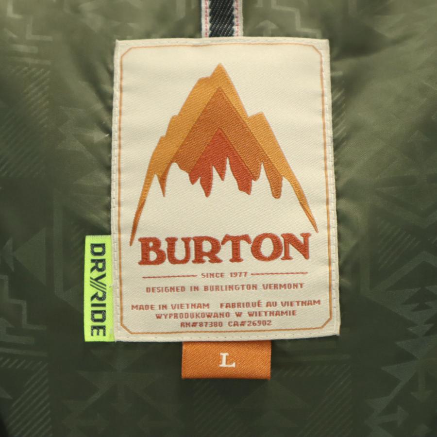 BURTON（バートン） スキー ジャケット L オリーブ系 メンズ 古着 中古