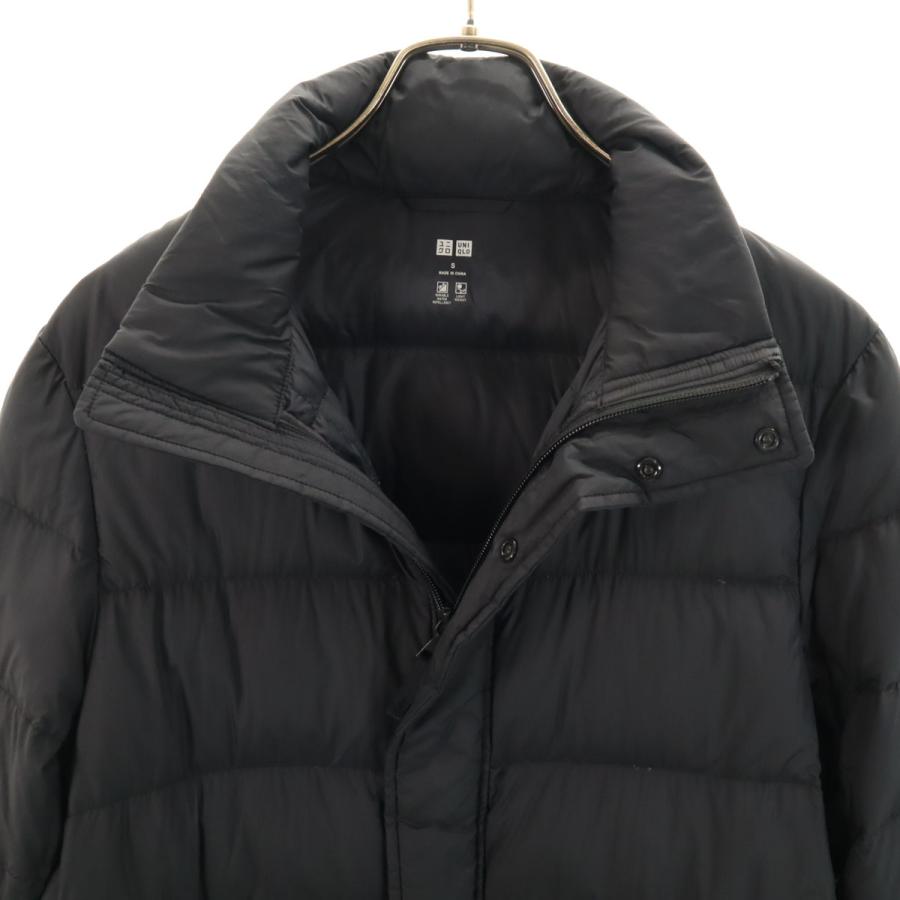 ユニクロ（UNIQLO） ダウンコート S ブラック メンズ 古着 中古 