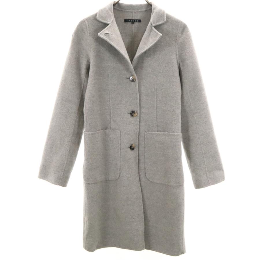 theory（セオリー） ウール コート P グレー レディース 古着 中古
