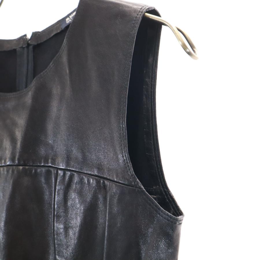 JIL SANDER NAVY（ジルサンダーネイビー） ノースリーブ 羊革レザー