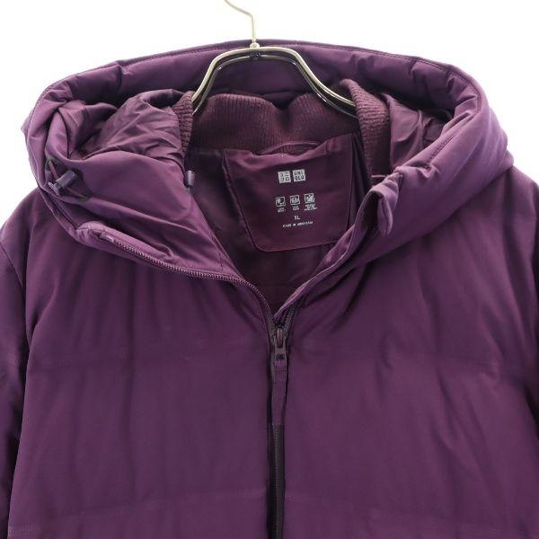 ユニクロ（UNIQLO） シームレス ダウンコート XL パープル +J