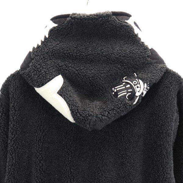A BATHING APE アベイシングエイプ ボア パンダ ジップパーカー S グレー系 メンズ 古着 中古の画像