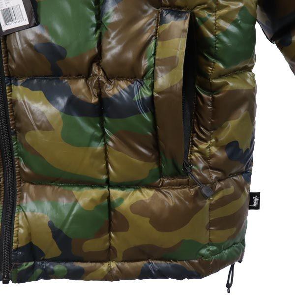 STUSSY（ステューシー） 迷彩柄 ダウンジャケット M カーキ系 メンズ