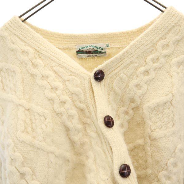 aran crafts アランクラフト 80s 90s オールド 長袖 Vネック ニット