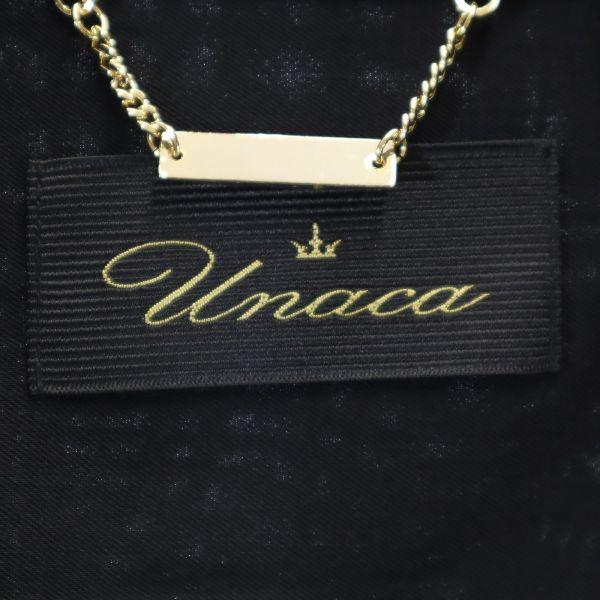 Unaca（アナカ） 未使用 ドレープ ジャケット 38 ブラック 前開き 羽織 
