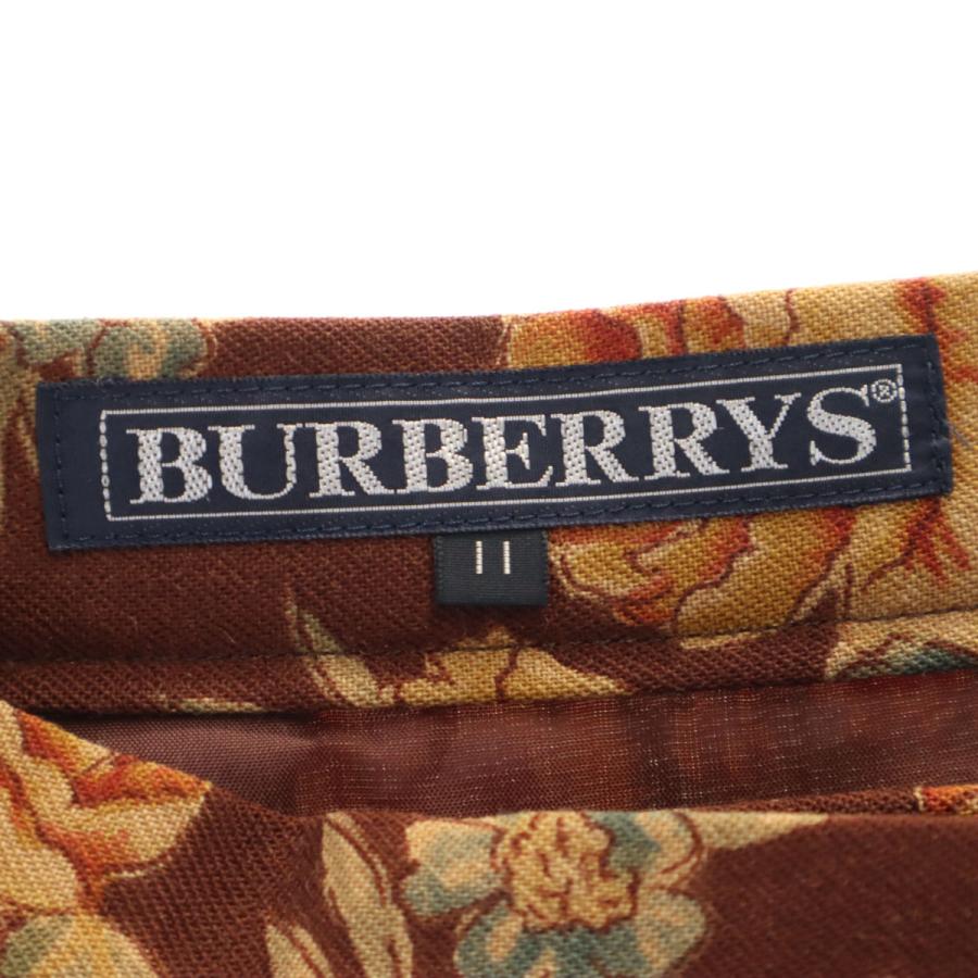 Burberrys バーバリーズ 90s オールド 花柄 ロング丈 フレアスカート