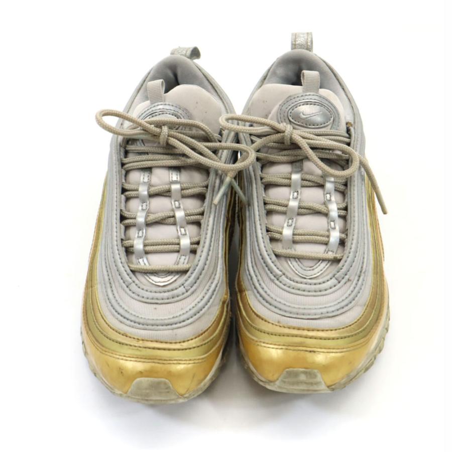 NIKE（ナイキ） エアマックス97 スニーカー 25 ゴールド×シルバー