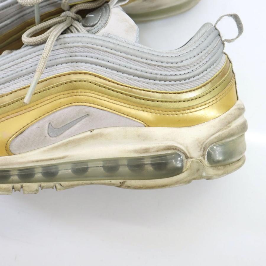 NIKE（ナイキ） エアマックス97 スニーカー 25 ゴールド×シルバー