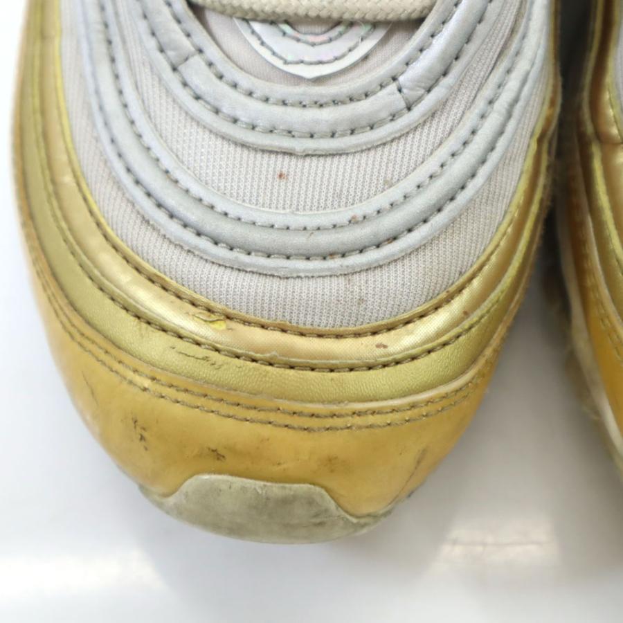 NIKE（ナイキ） エアマックス97 スニーカー 25 ゴールド×シルバー