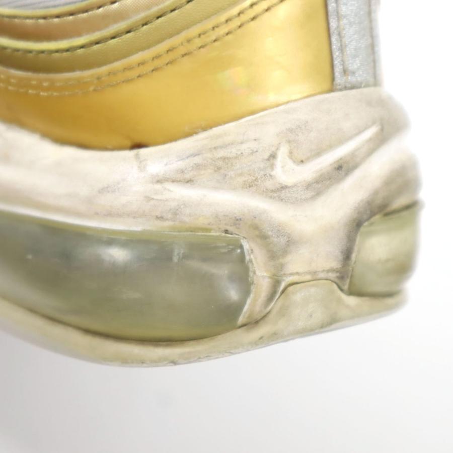 NIKE（ナイキ） エアマックス97 スニーカー 25 ゴールド×シルバー