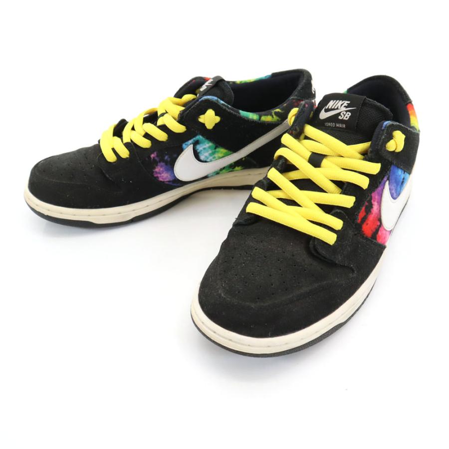 ナイキエスビー タイダイ柄 アイショッド・ウェア ダンク ロー スニーカー 28 ブラック NIKE SB 819674-019 シューレース付き メンズ Nike SB NIKE ナイキエスビー タイダイ柄 アイショッド・ウェア ダンク