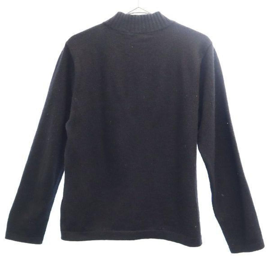 コフレプロジェ カシミヤ100％ 長袖 ハイネック セーター M ブラック