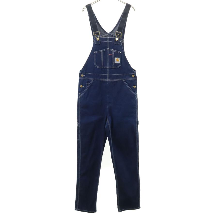 【雰囲気抜群】carhartt カーハート デニム オーバーオール W30 Carhartt（カーハート） デニム オーバーオール w30 インディゴ メンズ