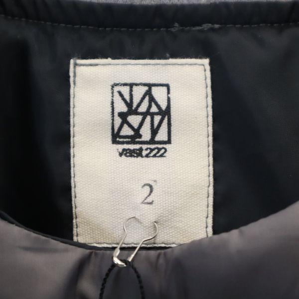 未使用 VAST222 バースト222 19AW 日本製 中綿ジャケット 2 ブラック プルオーバー メンズ 古着 中古_6