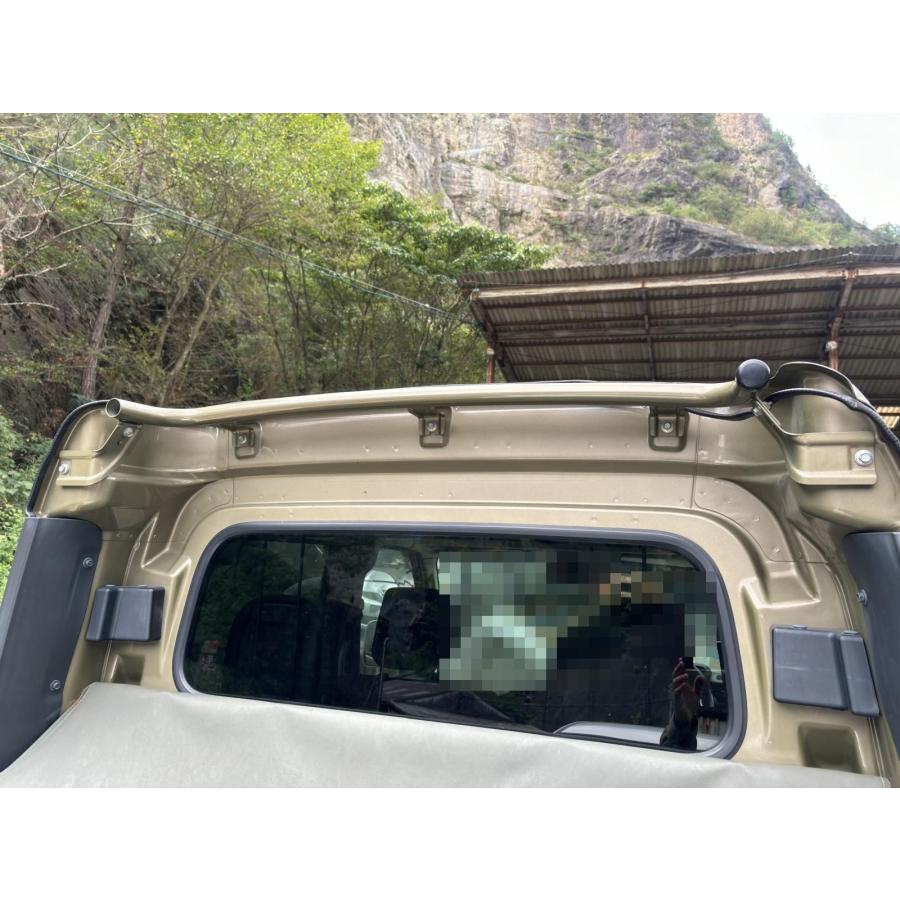 241008-O2 ハイゼットカーゴ デッキバン S321W リア アッパーガード