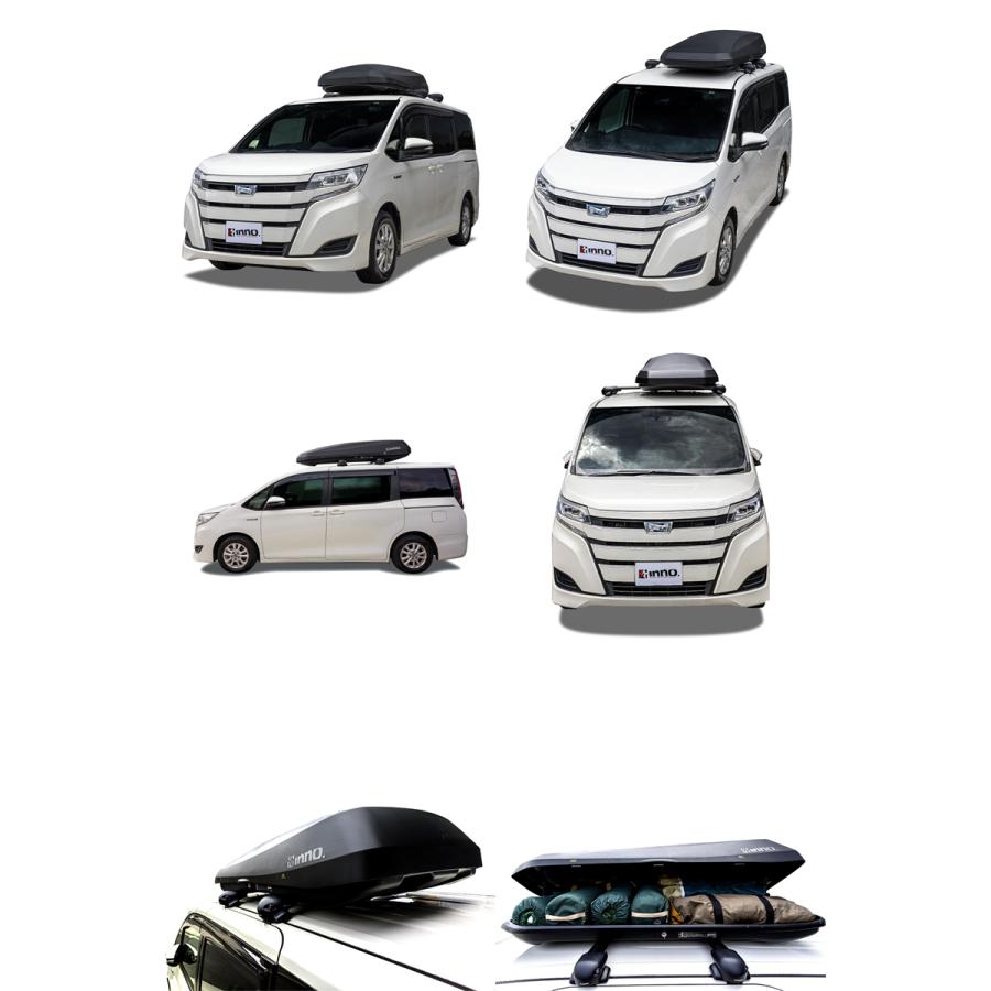 80系　ノア、ヴォクシー、ベースキャリア、ルーフキャリア INNO トヨタ ヴォクシー 80 H26.1〜R4.1 80系 車 ルーフキャリア 車