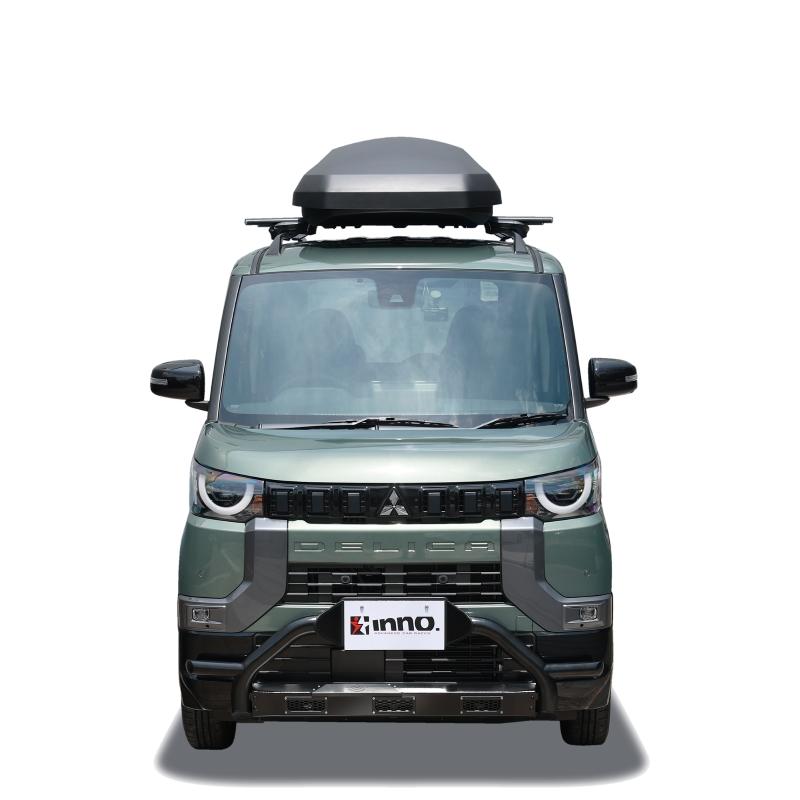 ミツビシ デリカミニ R5.5〜R7.10 B34A/B35A/B37A/B38A INNO 車種別キャリア ルーフボックス セット BRM2020ST エアロベース スルー carmate (P02)の画像