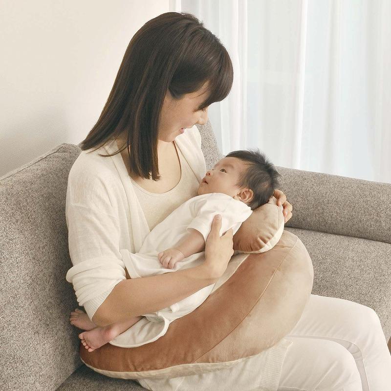 授乳クッション 洗える 3Way エールベベ カーメイト BB711 エールベベ スリーウェイクッション プレミアム BL ブラウン ailebebe carmate (R80)(P05) | カーメイト | 14