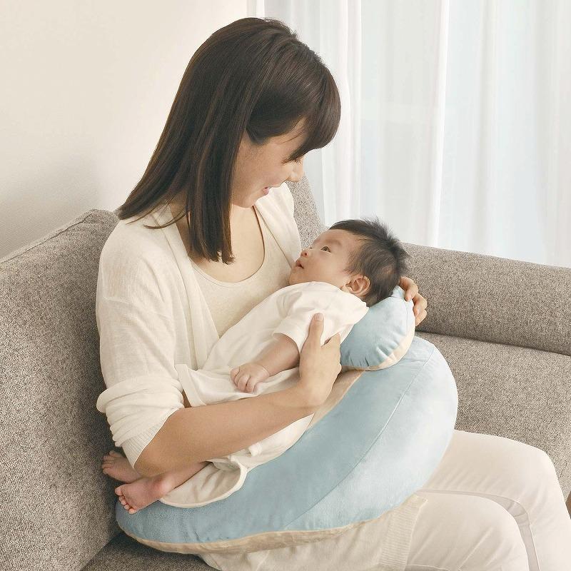 授乳クッション 3Way エールベベ カーメイト BB712 エールベベ スリーウェイクッション プレミアム  パステルブルー ailebebe carmate (R80)(P05) | カーメイト | 14